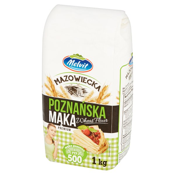 Melvit Mazowiecka Mąka poznańska pszenna typ 500 1 kg
