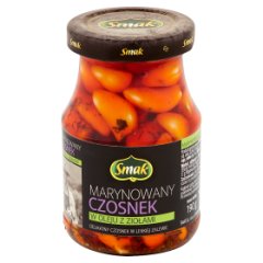Smak Marynowany czosnek w oleju z ziołami 190 g