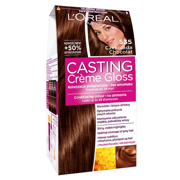L&#039;Oreal Paris Casting Creme Gloss Farba do włosów 535 czekolada