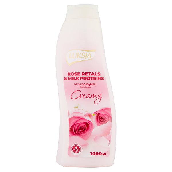 Luksja Creamy Rose Petals &amp; Milk Proteins Płyn do kąpieli 1000 ml
