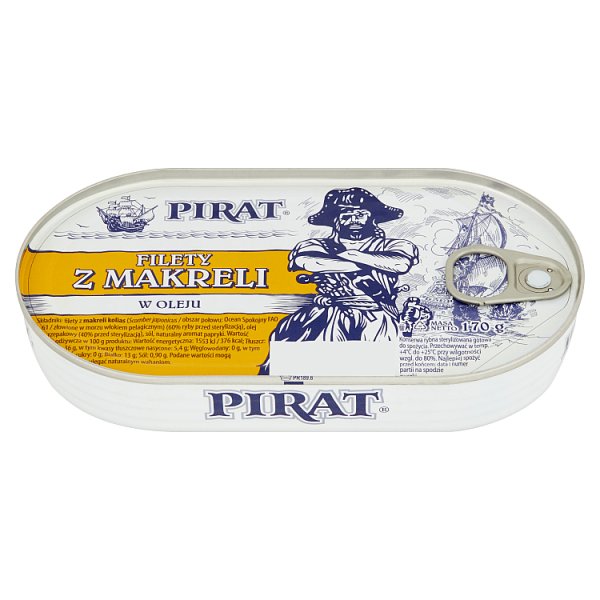 Pirat Filety z makreli w oleju 170 g