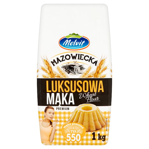 Melvit Mazowiecka Mąka luksusowa pszenna typ 550 1 kg