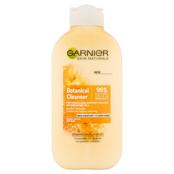 Garnier Botanical Cleanser Przywracające komfort mleczko miód kwiatowy 200 ml