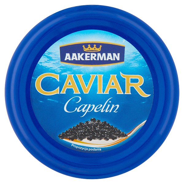 Aakerman Czarny kawior z ikry gromadnika 100 g