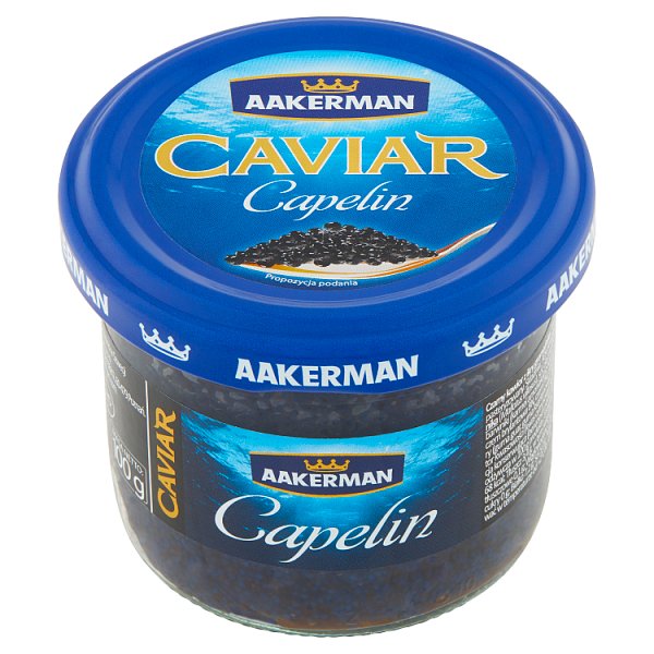 Aakerman Czarny kawior z ikry gromadnika 100 g
