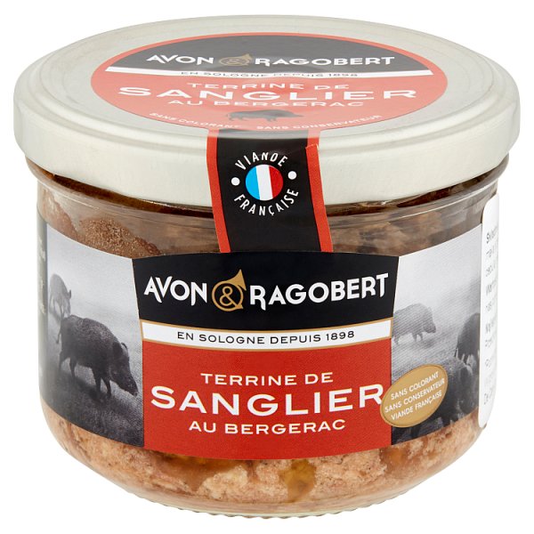 Avon &amp; Ragobert Pasztet wieprzowy z dzikiem i winem Bergerac 180 g