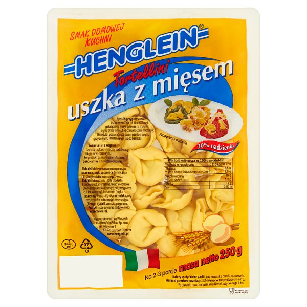 Henglein Tortellini uszka z mięsem 250 g