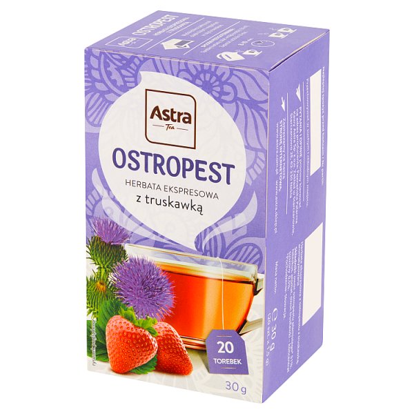 Astra Herbata ekspresowa ostropest z truskawką 30 g (20 x 1,5 g)