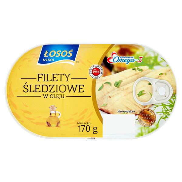 Łosoś Ustka Filety śledziowe w oleju 170 g