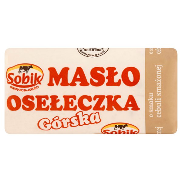 Sobik Masło osełeczka górska o smaku cebuli smażonej 80 g