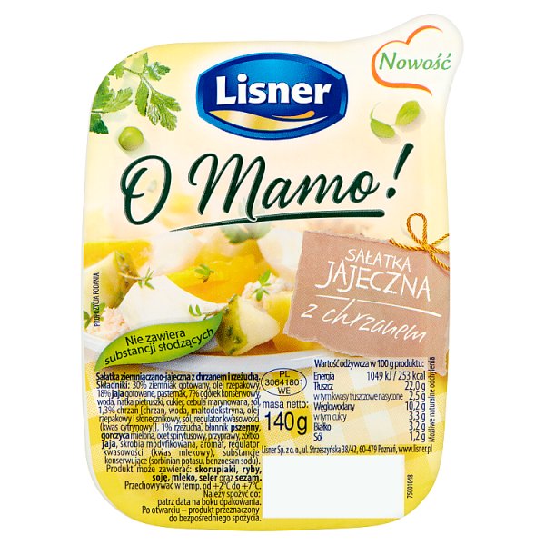 Lisner O Mamo! Sałatka jajeczna z chrzanem 140 g