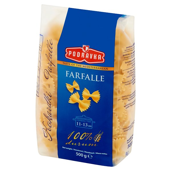 Podravka Makaron kokardki farfalle 500 g