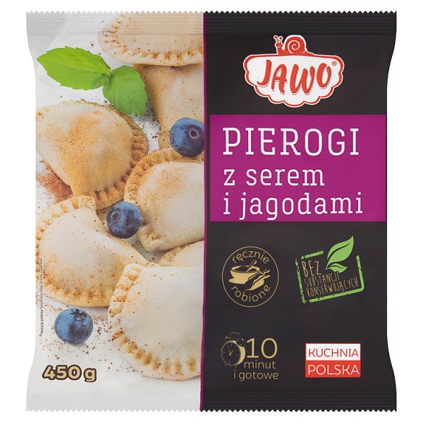 Jawo Pierogi z serem i jagodami 450 g