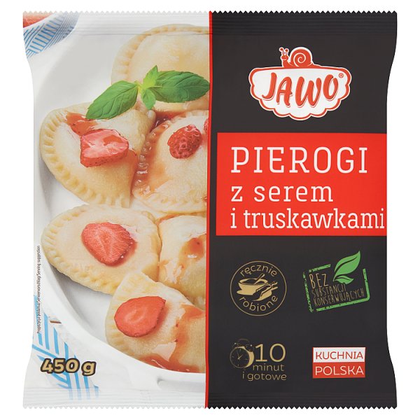 Jawo Pierogi z serem i truskawkami 450 g