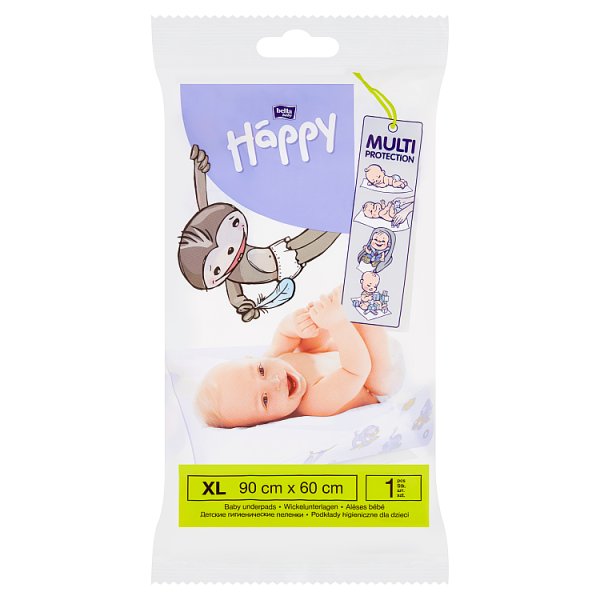 Bella Baby Happy Podkłady higieniczne dla dzieci XL 90 cm x 60 cm