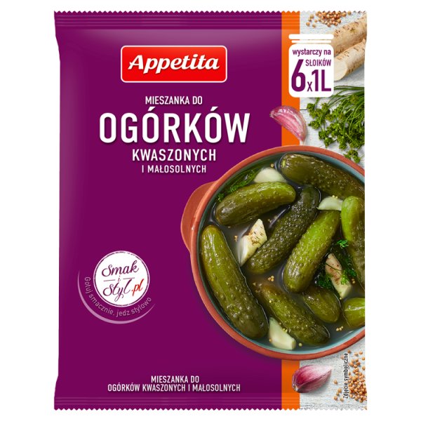 Appetita Mieszanka do ogórków kwaszonych i małosolnych 40 g