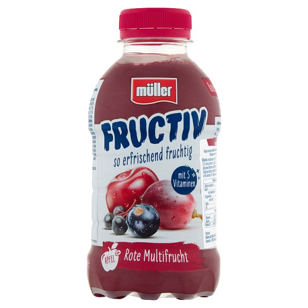 Müller Fructiv Napój na bazie produktu serwatkowego czerwone owoce 456 g