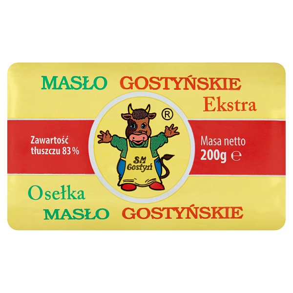 SM Gostyń Osełka masło gostyńskie ekstra 200 g