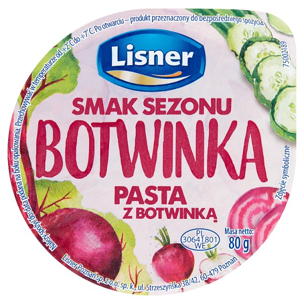 Lisner Smak Sezonu Botwinka Pasta z botwinką 80 g