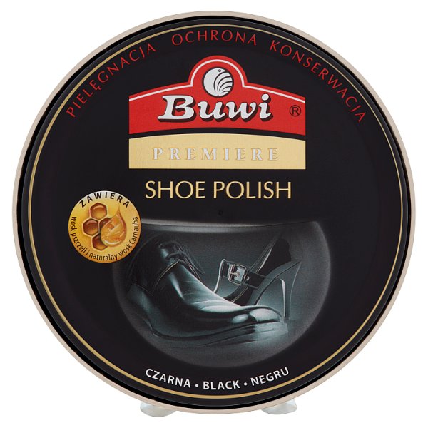 Buwi Premiere Pasta do obuwia czarna 40 ml