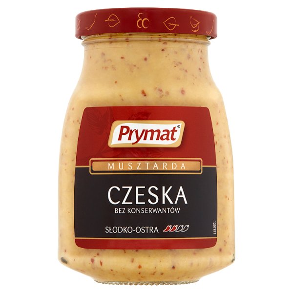 Prymat Musztarda czeska słodko-ostra 180 g