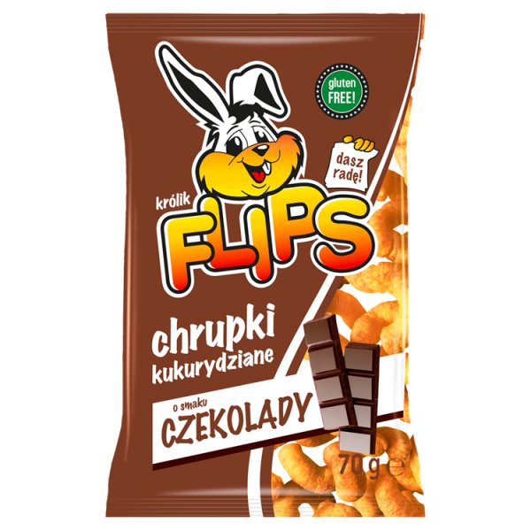 Flips Chrupki kukurydziane o smaku czekolady 70 g