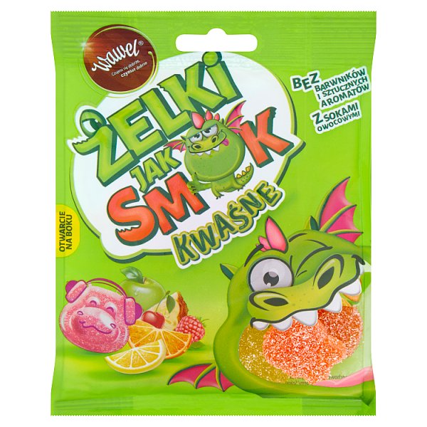 Wawel Żelki jak smok kwaśne 100 g