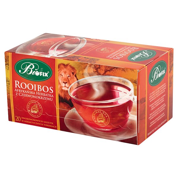 Bifix Admiral Tea Rooibos Afrykańska herbatka z czerwonokrzewu 40 g (20 saszetek)