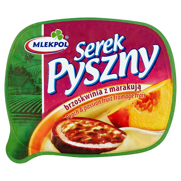 Mlekpol Pyszny Serek brzoskwinia z marakują 140 g