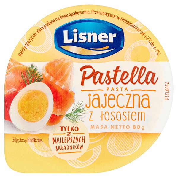 Lisner Pastella Pasta jajeczna z łososiem 80 g
