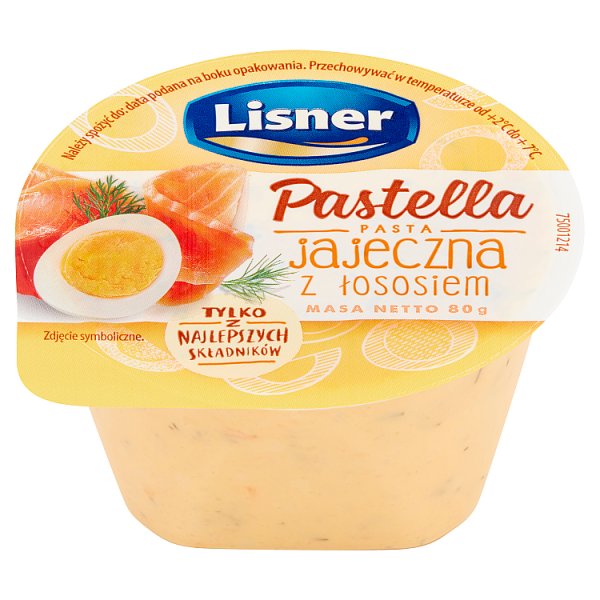 Lisner Pastella Pasta jajeczna z łososiem 80 g