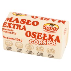 Sobik Masło ekstra osełka górska 200 g