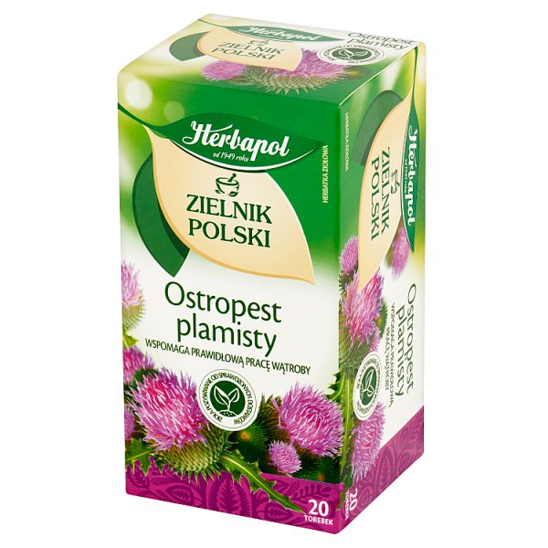 Herbapol Zielnik Polski Ostropest plamisty Herbatka ziołowa 40 g (20 x 2 g)