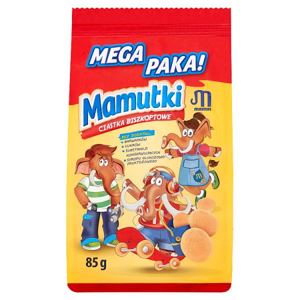 Mamut Mamutki Ciastka biszkoptowe 85 g