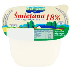 Krasnystaw Śmietana 18% homogenizowana 150 g