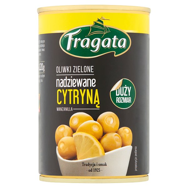 Fragata Oliwki zielone nadziewane cytryną 300 g