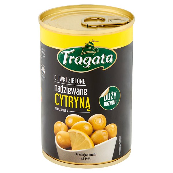 Fragata Oliwki zielone nadziewane cytryną 300 g