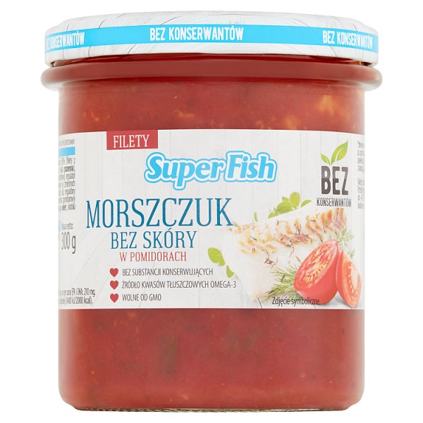 SuperFish Morszczuk bez skóry w pomidorach 300 g