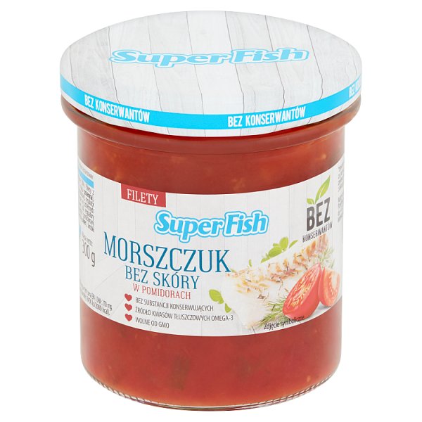 SuperFish Morszczuk bez skóry w pomidorach 300 g