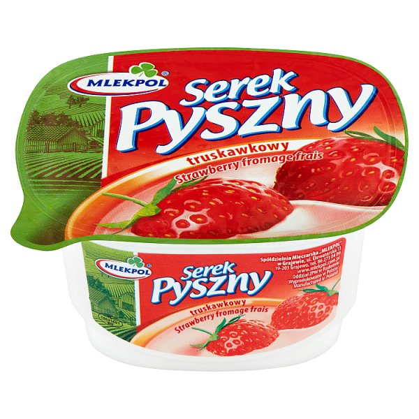 Mlekpol Pyszny Serek truskawkowy 140 g