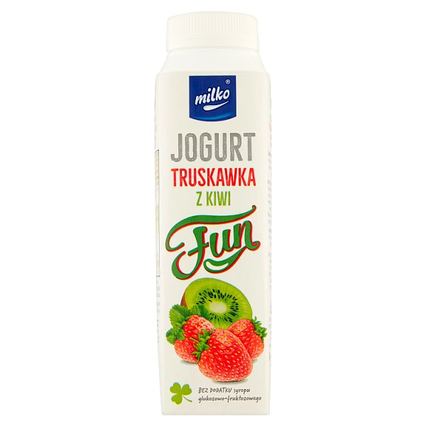 Milko Fun Jogurt truskawka z kiwi 330 ml