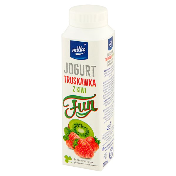 Milko Fun Jogurt truskawka z kiwi 330 ml