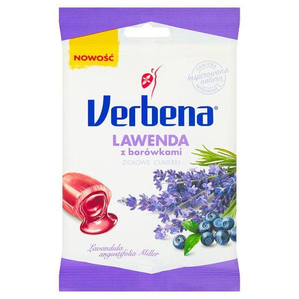 Verbena Ziołowe cukierki lawenda z borówkami 60 g