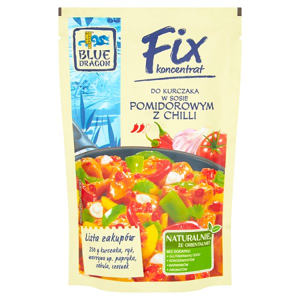 Blue Dragon Fix koncentrat do kurczaka w sosie pomidorowym z chilli 145 g