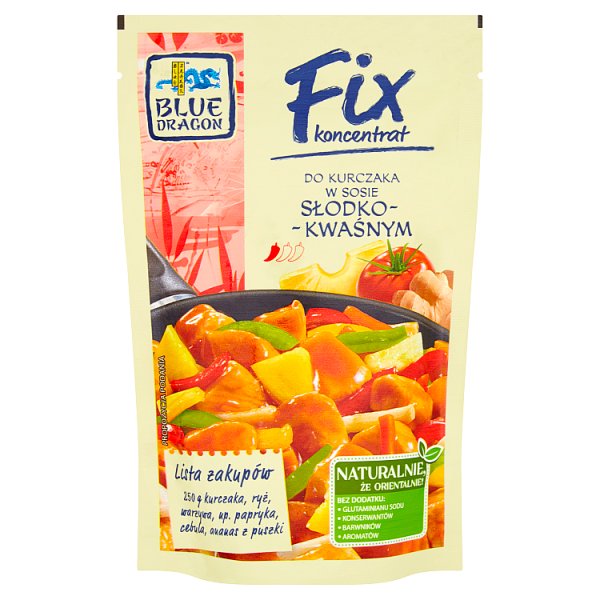 Blue Dragon Fix koncentrat do kurczaka w sosie słodko-kwaśnym 150 g