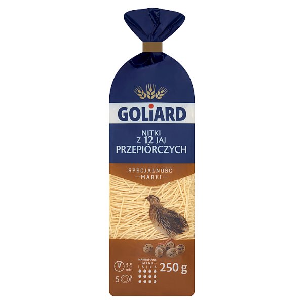 Goliard Makaron z 12 jaj przepiórczych nitki 250 g