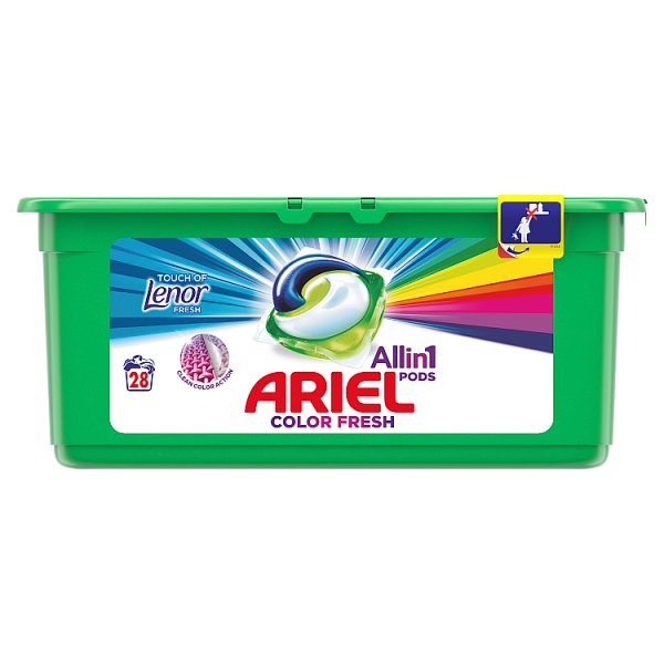 Ariel Allin1 Pods Touch of Lenor Fresh Color Kapsułki do prania, 28 prań