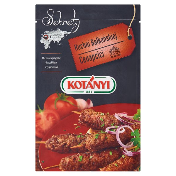 Kotányi Sekrety Kuchni Bałkańskiej Cevapcici Mieszanka przypraw 25 g