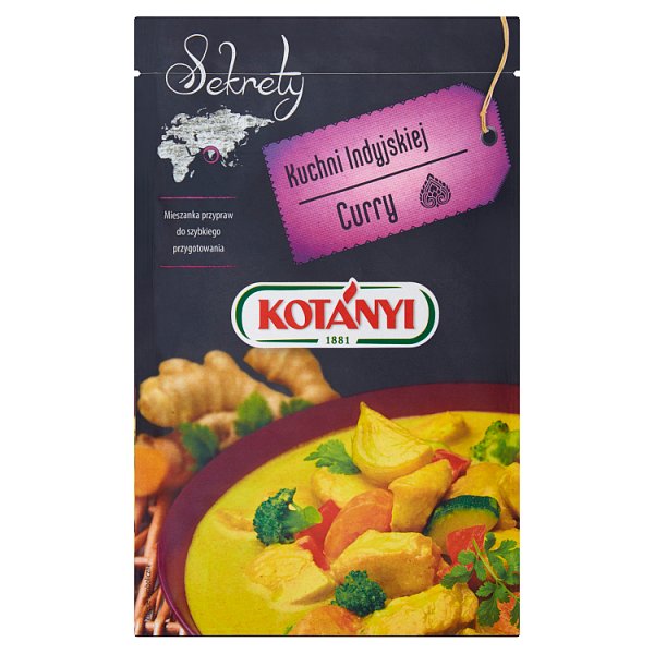 Kotányi Sekrety Kuchni Indyjskiej Curry Mieszanka przypraw 20 g