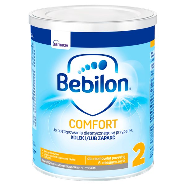 Bebilon Comfort 2 Żywność specjalnego przeznaczenia medycznego dla niemowląt od 6. miesiąca 400 g